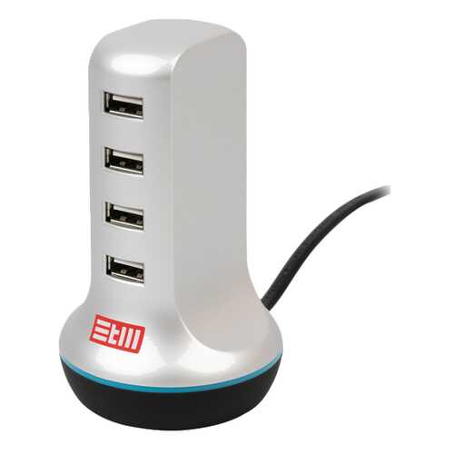 Сетевое зарядное устройство STM TU46 4 USB 6A Silver в Фианит-Ломбард
