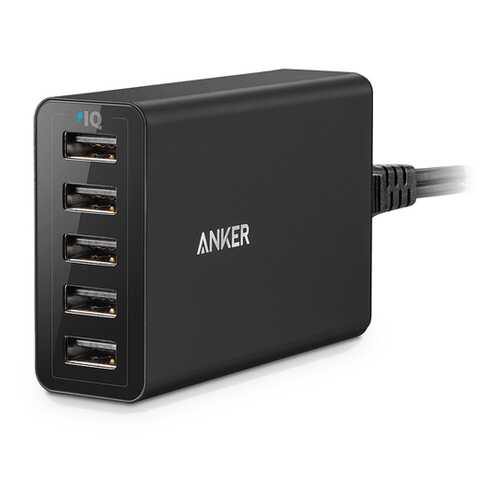 СЗУ Anker PowerPort 5_40W 5-Port USB Charger for EU (Black) Offline Packaging V3 в Фианит-Ломбард