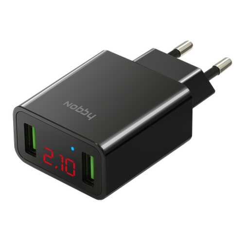 СЗУ Comfort 2USB 2.1А, LED (V и А), NBC-TC-21-20, черн., Nobby в Фианит-Ломбард