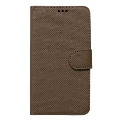 Универсальный кожаный чехол-книжка Texture (5.3-5.7) Brown в Фианит-Ломбард