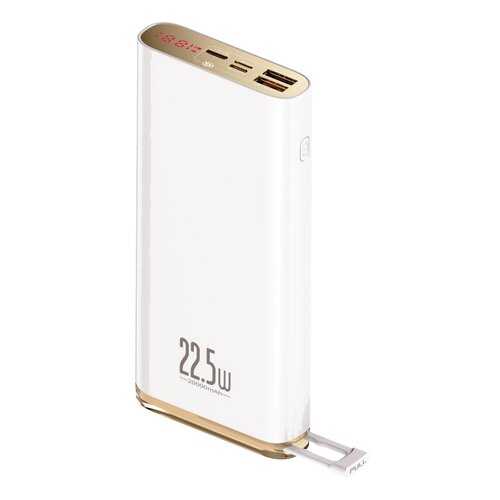 Внешний аккумулятор Baseus Starlight Digital Display Quick Charg 20000mAh White в Фианит-Ломбард