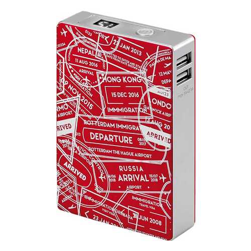 Внешний аккумулятор InterStep PB104TLUR 10400 мА/ч (IS-AK-PB104TLUR-000B201) Red/Silver в Фианит-Ломбард