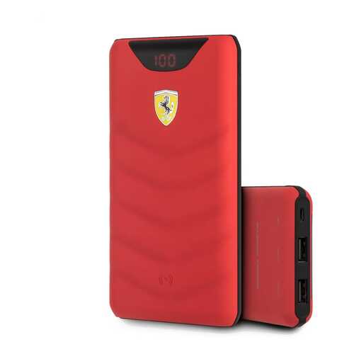 Внешний аккумулятор с функцией БЗУ Ferrari Red Rubber 10000 мАч, красный в Фианит-Ломбард
