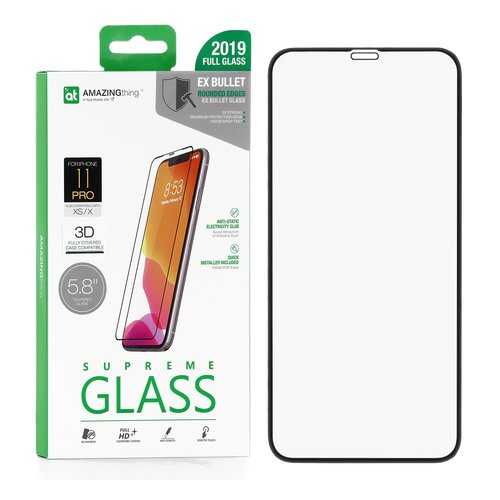 Защитное стекло AMAZINGthing SupremeGlass Extra Hard 3D Black 0.3mm для Apple iPhone X в Фианит-Ломбард