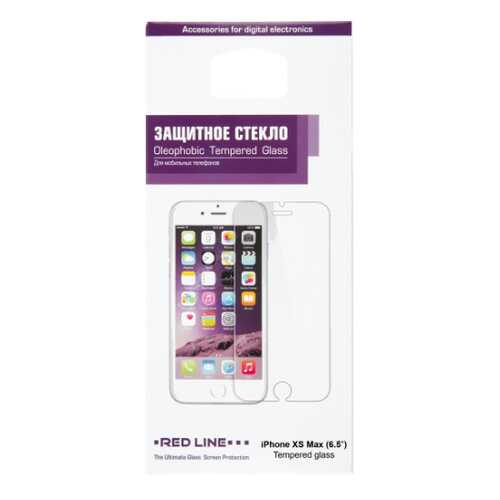 Защитное стекло для смартфона Red Line для iPhone XS Max (6.5''), tempered glass в Фианит-Ломбард