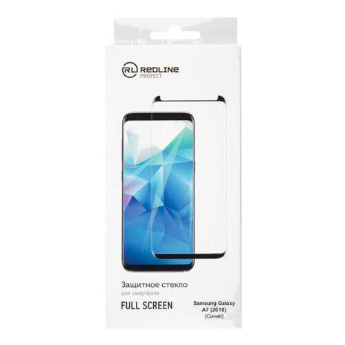 Защитное стекло для смартфона Red Line для Samsung Galaxy A7 (2018), FScreen TG FG Blue в Фианит-Ломбард