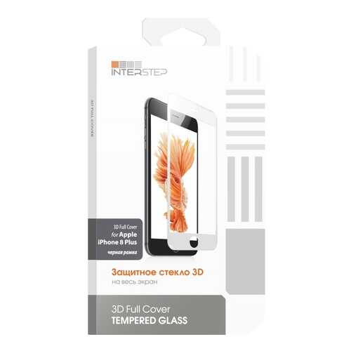 Защитное стекло InterStep для Apple iPhone 8 Plus Black в Фианит-Ломбард