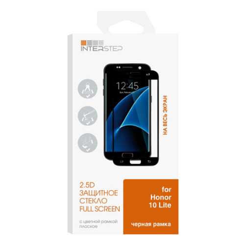 Защитное стекло InterStep для Honor 10 Lite (IS-TG-HON10LFBK-000B202) в Фианит-Ломбард
