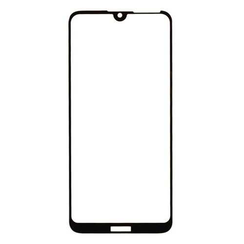 Защитное стекло на весь экран полноклеевое для Huawei Y7 (2019) черное в Фианит-Ломбард