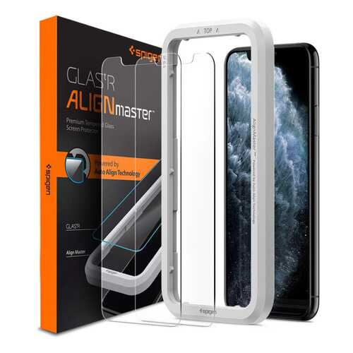 Защитное стекло Spigen Align Glas.tR 2 pack (AGL00109) для iPhone X/Xs/11 Pro (Clear) в Фианит-Ломбард