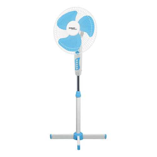 Вентилятор напольный Scarlett SC-SF111B06 white/blue в Фианит-Ломбард