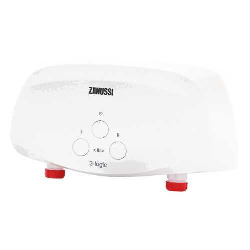 Водонагреватель проточный Zanussi 3-logic 3.5 TS (душ+кран) white в Фианит-Ломбард