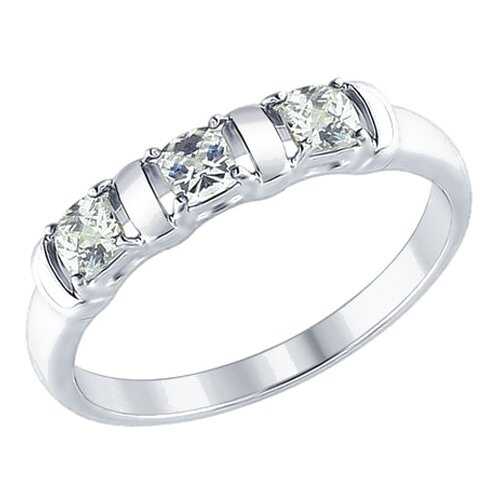 Кольцо женское SOKOLOV из серебра со Swarovski Zirconia 89010065 р.18.5 в Фианит-Ломбард