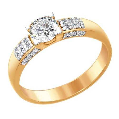 Кольцо женское SOKOLOV из серебра со Swarovski Zirconia 89010089 р.16.5 в Фианит-Ломбард