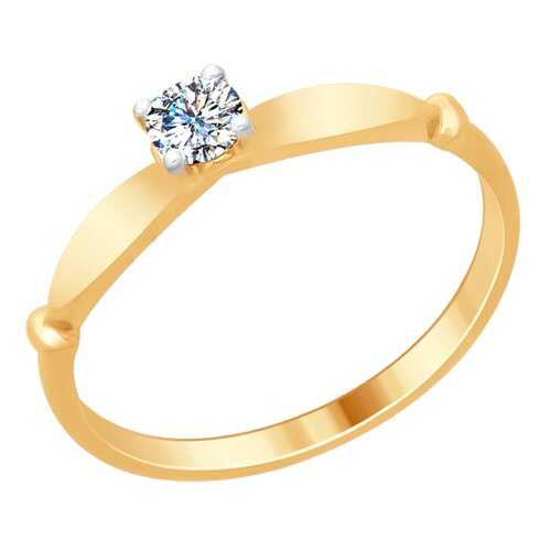 Кольцо женское SOKOLOV из серебра со Swarovski Zirconia 89010095 р.16 в Фианит-Ломбард