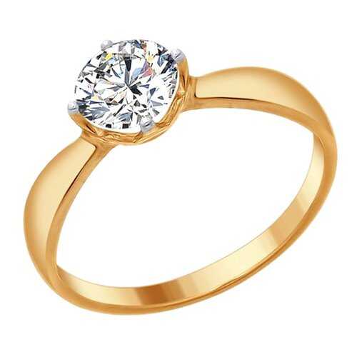 Кольцо женское SOKOLOV из серебра со Swarovski Zirconia 89010096 р.16.5 в Фианит-Ломбард