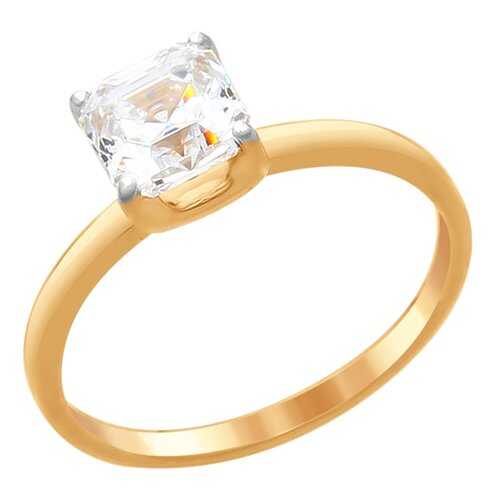 Кольцо женское SOKOLOV из серебра со Swarovski Zirconia 89010100 р.17.5 в Фианит-Ломбард