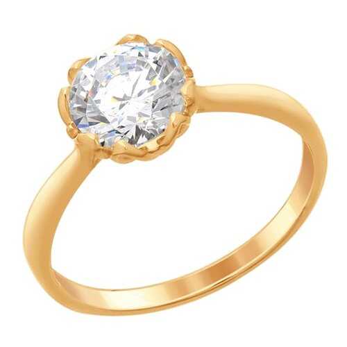 Кольцо женское SOKOLOV из серебра со Swarovski Zirconia 89010102 р.19.5 в Фианит-Ломбард