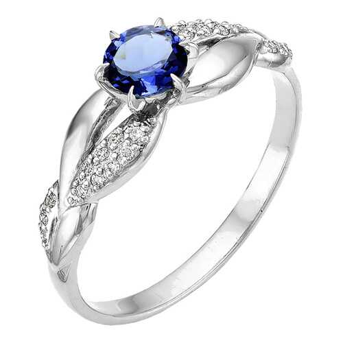 Кольцо женское АЛЬКОР SILVER 01-0316 р.17.5 в Фианит-Ломбард