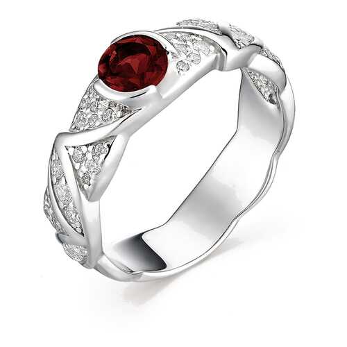 Кольцо женское АЛЬКОР SILVER 01-0882 р.17.5 в Фианит-Ломбард