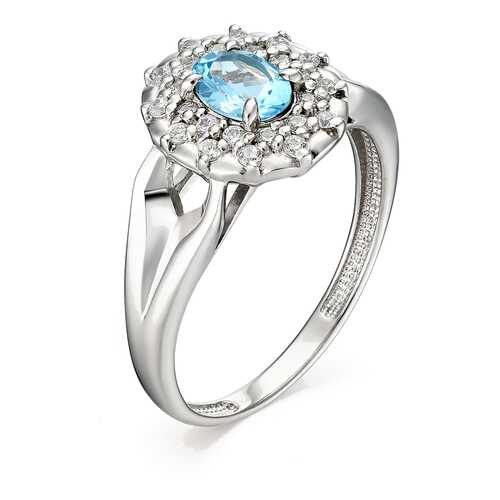Кольцо женское АЛЬКОР SILVER 01-0895 р.18 в Фианит-Ломбард