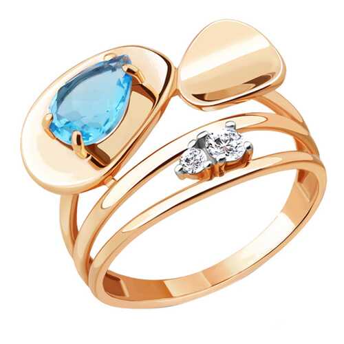 Кольцо женское Aquamarine 6564705.6 р.18.5 в Фианит-Ломбард