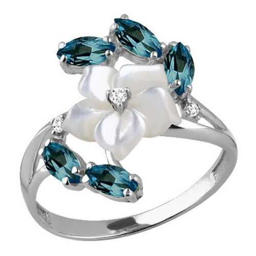 Кольцо женское Aquamarine 6571108.5 р.19.5 в Фианит-Ломбард