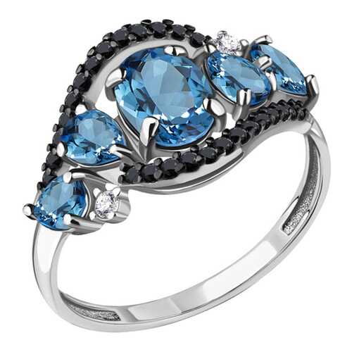 Кольцо женское Aquamarine 6574505Ч.5 р.17.5 в Фианит-Ломбард