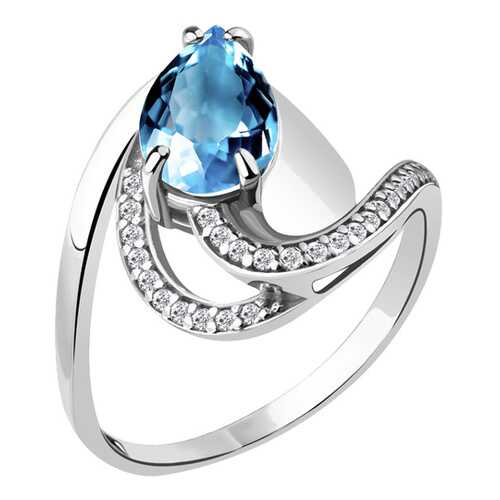 Кольцо женское Aquamarine 6579105А.5 р.18.5 в Фианит-Ломбард