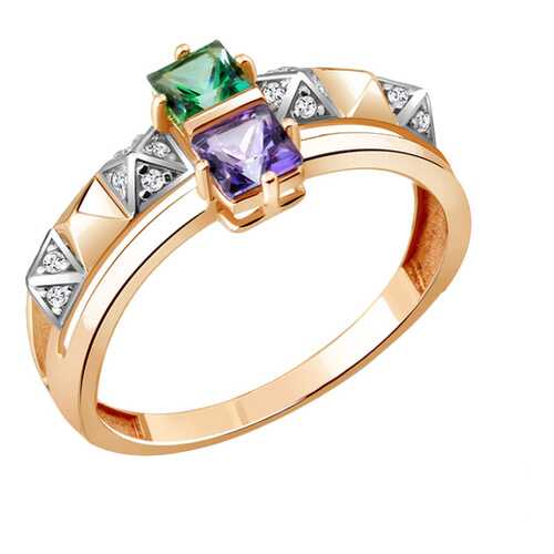 Кольцо женское Aquamarine 65846525А р.18 в Фианит-Ломбард