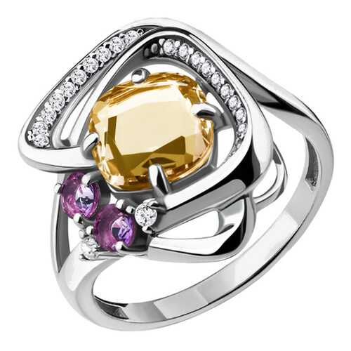 Кольцо женское Aquamarine 69079601А.5 р.18 в Фианит-Ломбард