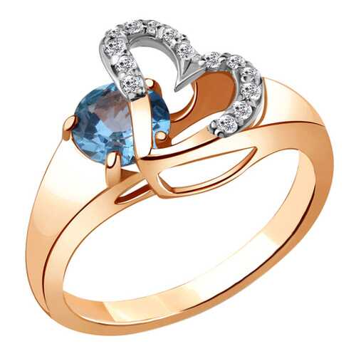 Кольцо женское Aquamarine 6916405А.6 р.18.5 в Фианит-Ломбард