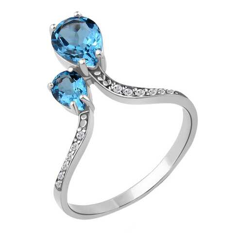 Кольцо женское Aquamarine 6917505А.5 р.18 в Фианит-Ломбард
