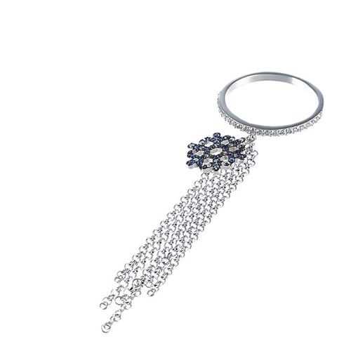 Кольцо женское Джей Ви R150426D р.18 в Фианит-Ломбард
