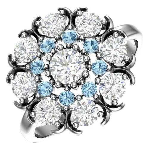 Кольцо женское F-Jewelry A1100964-00595 р.16.5 в Фианит-Ломбард
