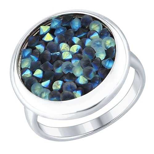 Кольцо женское SOKOLOV из серебра с кристаллами Swarovski 94012430 р.16 в Фианит-Ломбард