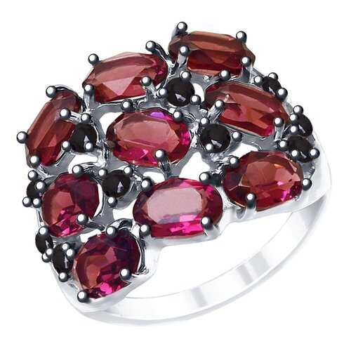 Кольцо женское SOKOLOV из серебра с кристаллами Swarovski и фианитами 94012683 р.18.5 в Фианит-Ломбард