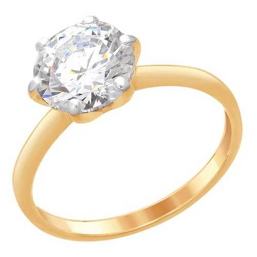 Кольцо женское SOKOLOV из серебра со Swarovski Zirconia 89010075 р.19 в Фианит-Ломбард