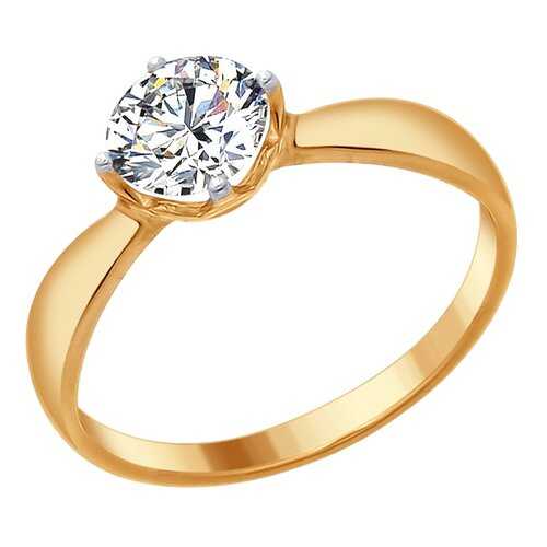 Кольцо женское SOKOLOV из серебра со Swarovski Zirconia 89010096 р.17 в Фианит-Ломбард