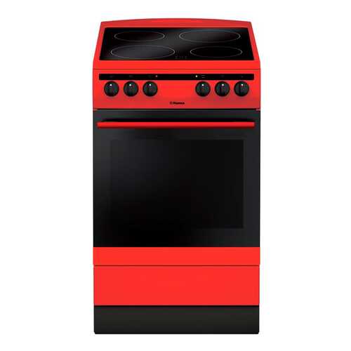 Электрическая плита Hansa FCCR58088 Red в Фианит-Ломбард