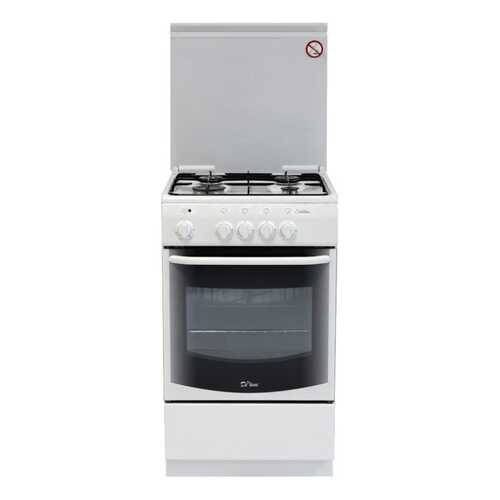 Газовая плита DeLuxe 5040.37гк White в Фианит-Ломбард