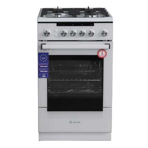 Газовая плита DeLuxe 506040.23г(кр) White в Фианит-Ломбард