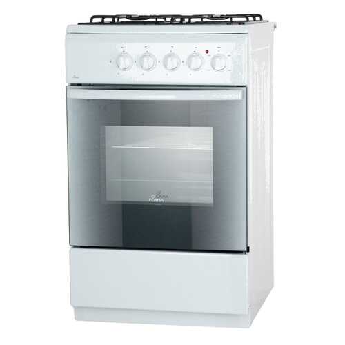 Комбинированная плита Flama АK 1414 White в Фианит-Ломбард