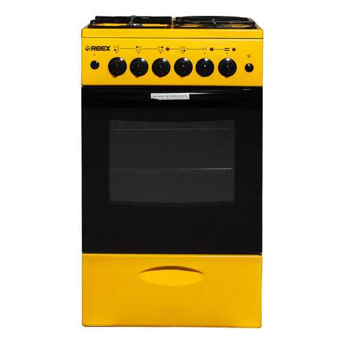 Комбинированная плита Reex CGE-531 ecYe Yellow в Фианит-Ломбард