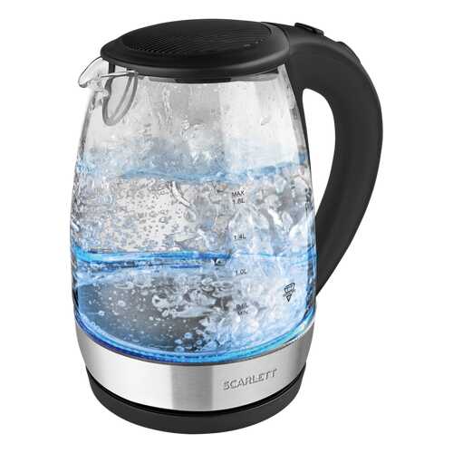 Чайник электричесикй Kettle SC-EK27G89 Silver/Black в Фианит-Ломбард