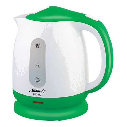 Чайник электрический Atlanta ATH-2371 White/Green в Фианит-Ломбард
