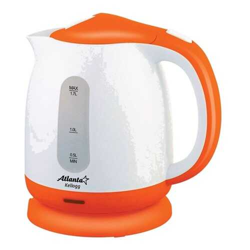 Чайник электрический Atlanta ATH-2371 White/Orange в Фианит-Ломбард