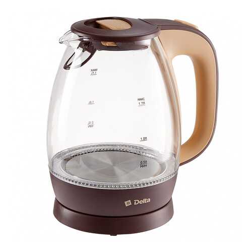 Чайник электрический Delta DL-1203 Brown/Beige в Фианит-Ломбард