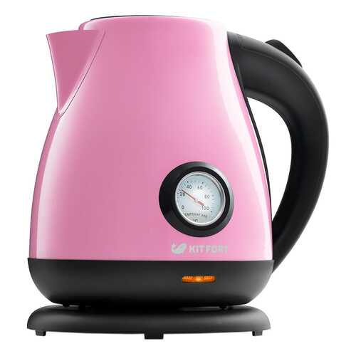 Чайник электрический Kitfort КТ-642-1 Black/Pink в Фианит-Ломбард