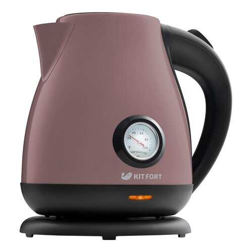 Чайник электрический Kitfort КТ-642-4 Black/Brown в Фианит-Ломбард